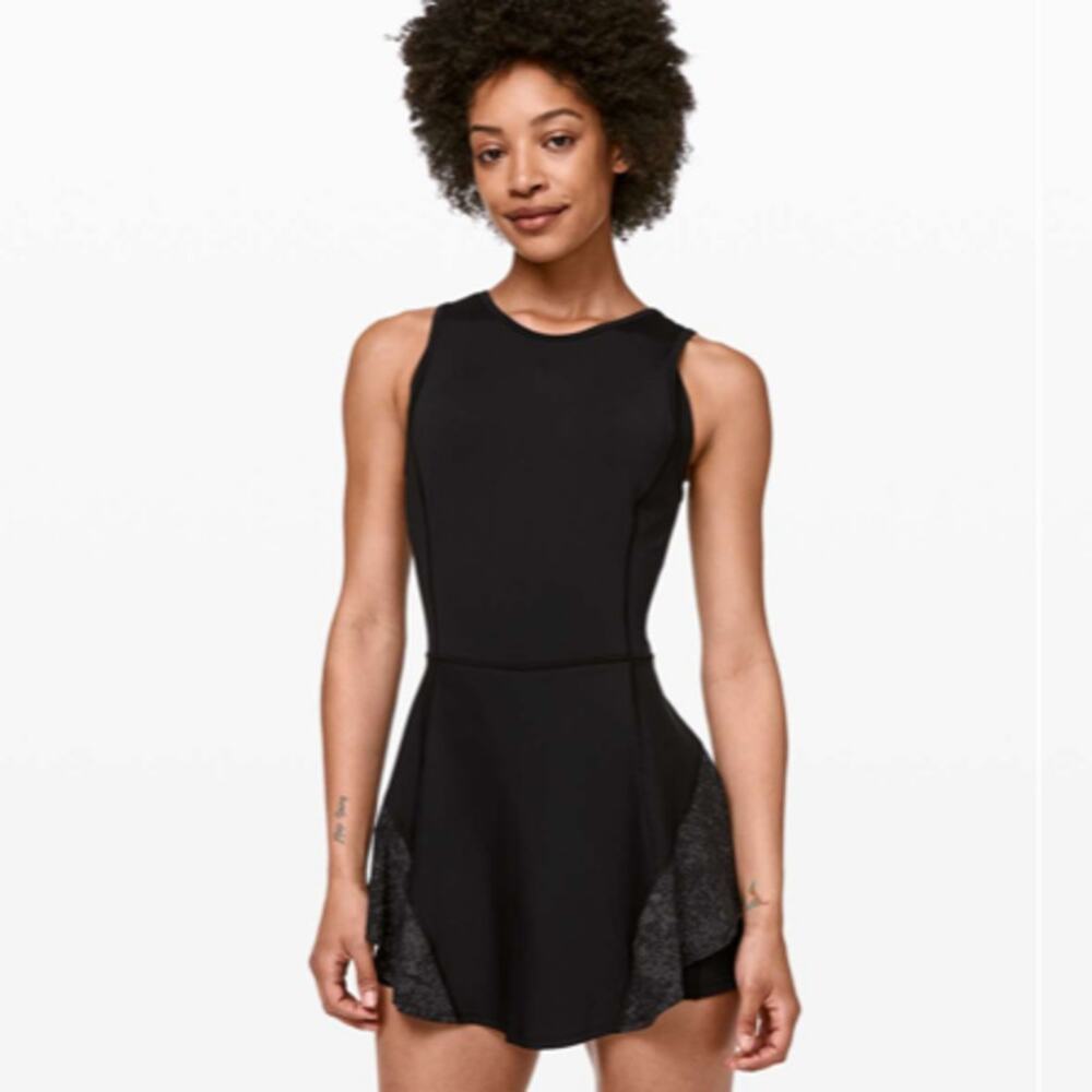 NWT Lululemon Serene Stride Black Dress